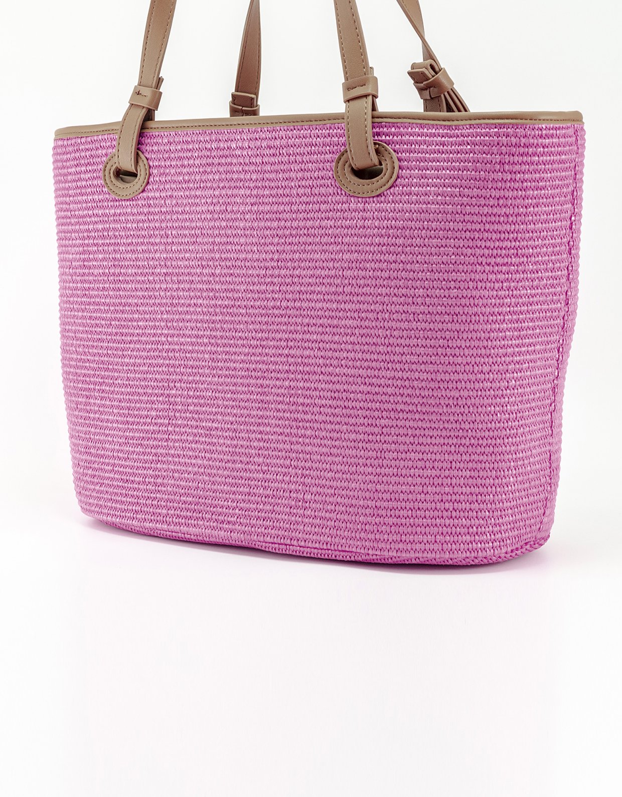 By Byblos Cretastraw bag fucsia/camel