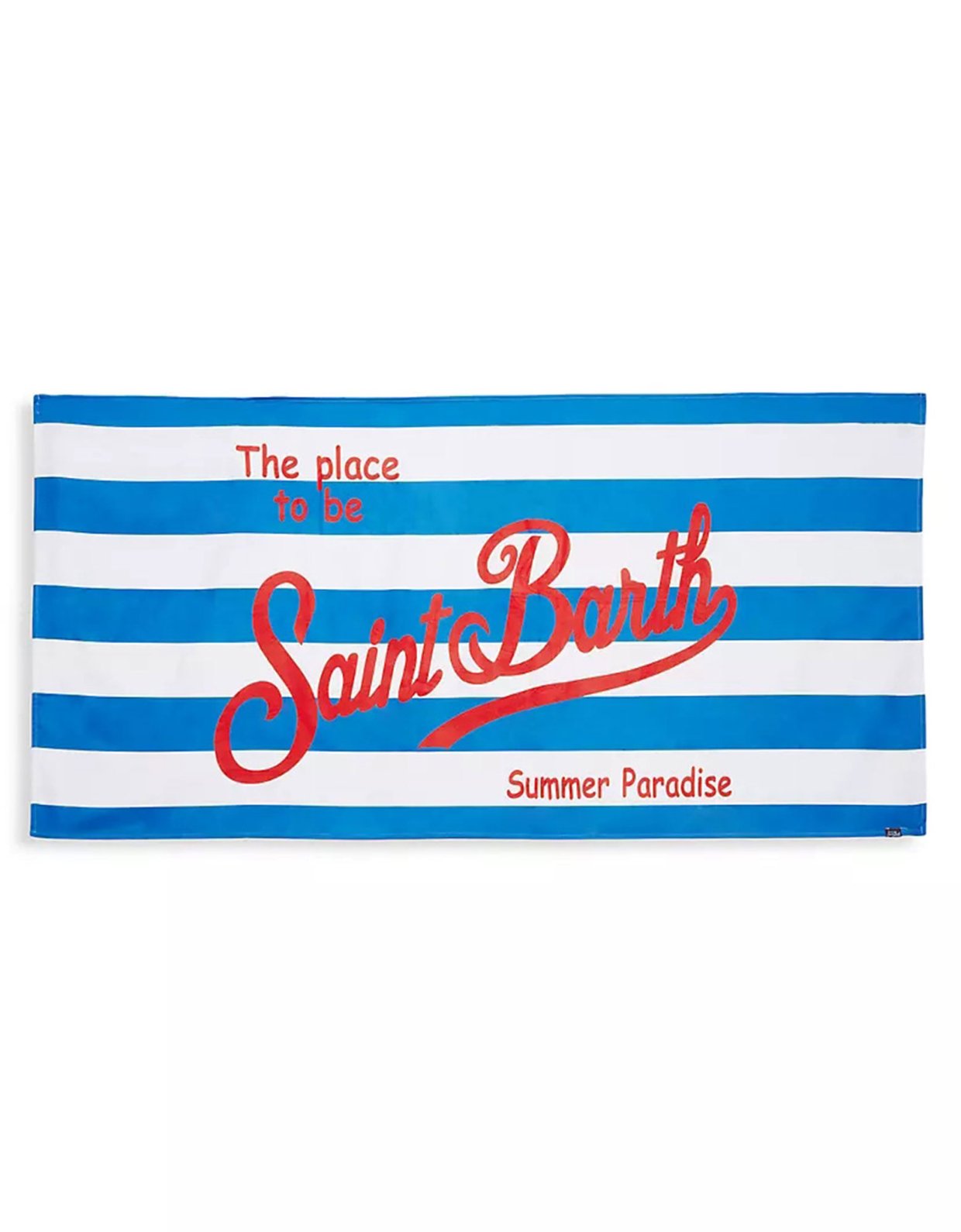 MC2 Saint Barth Terry beach towel stripped blue red