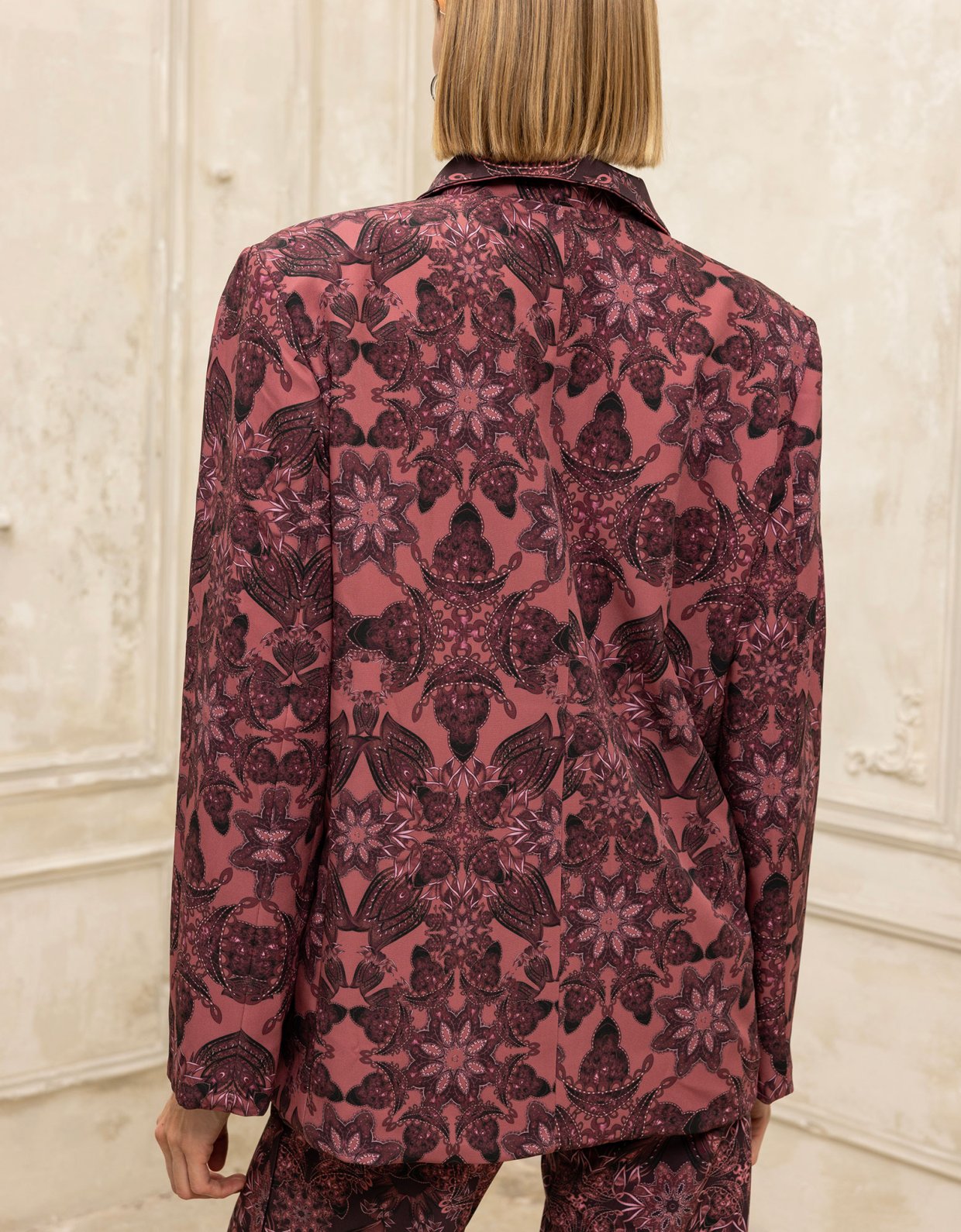 Ciel Concept Caleidoscope double faced blazer mauve