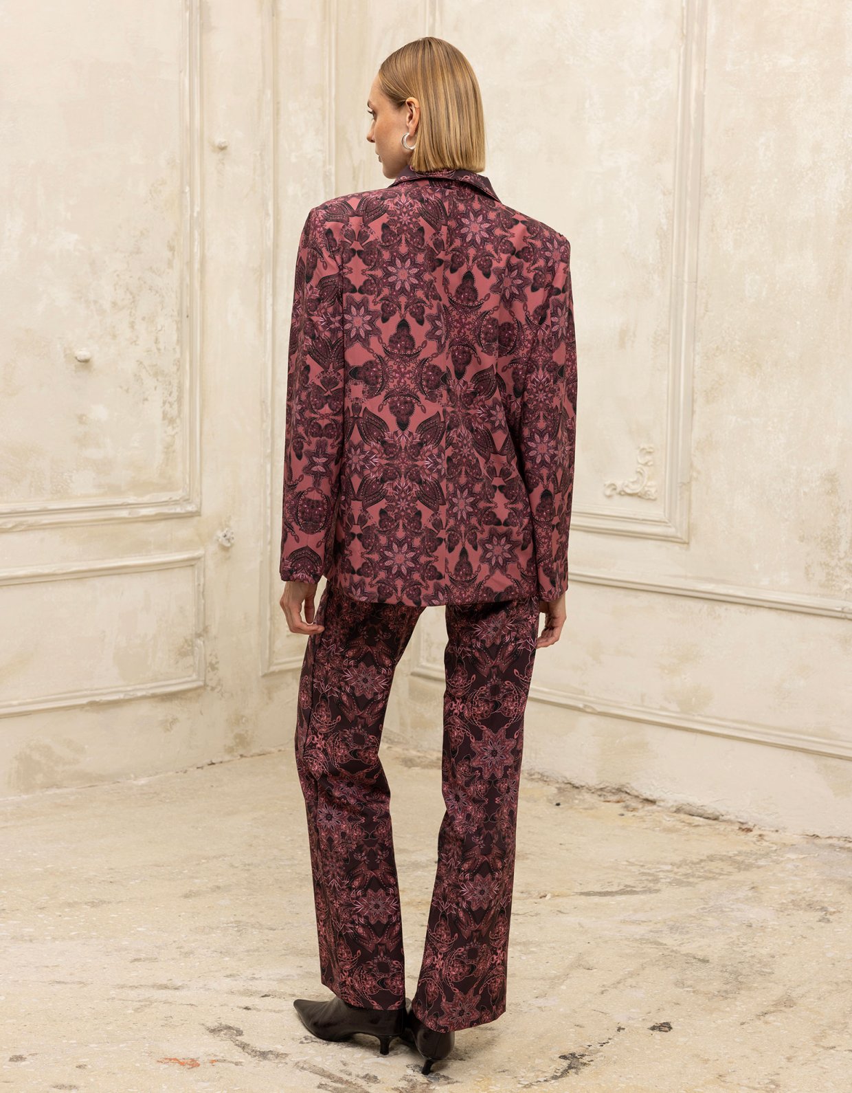 Ciel Concept Caleidoscope double faced blazer mauve