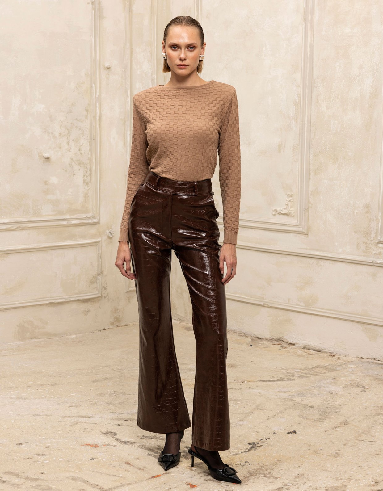 Ciel Concept Posh knit top camel