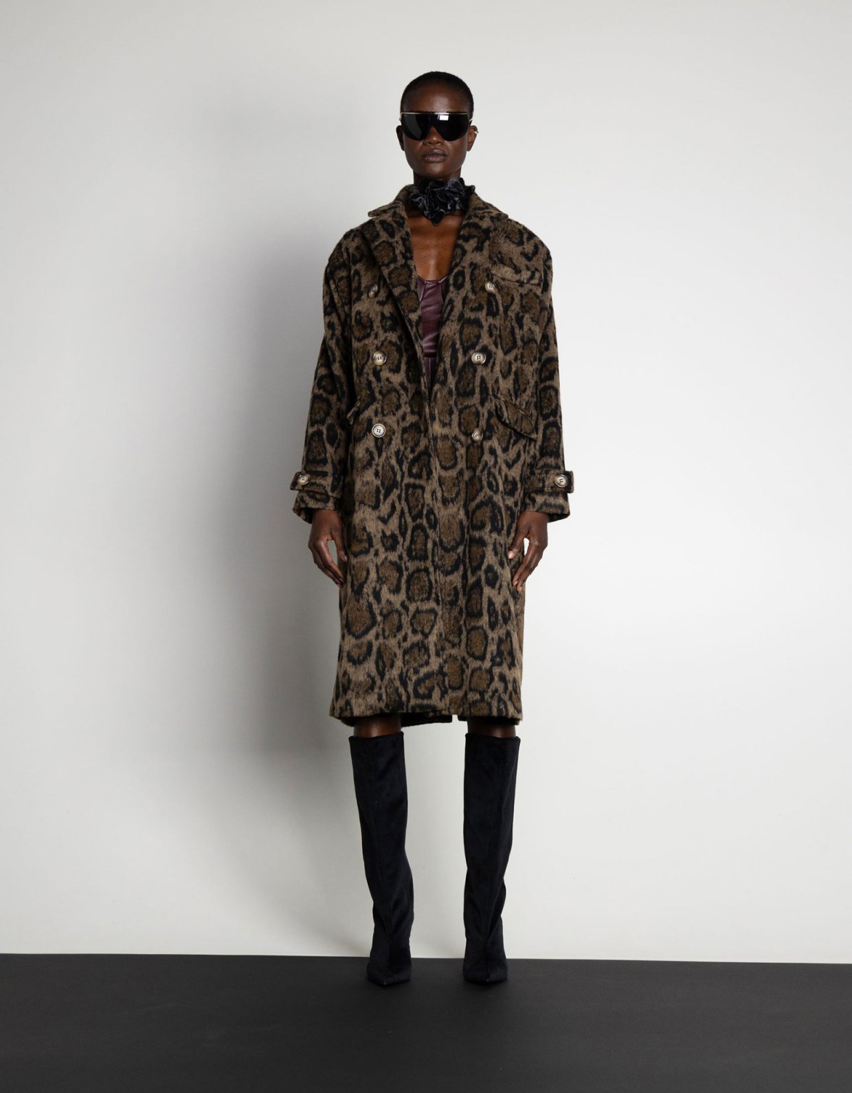 Mallory the label Iris coat animal print