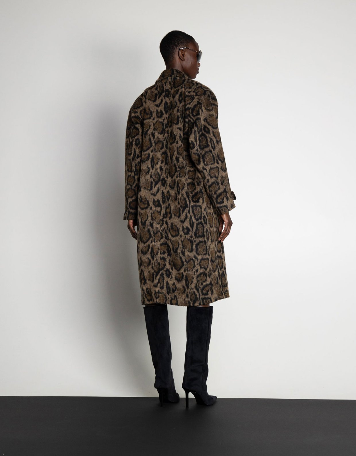 Mallory the label Iris coat animal print