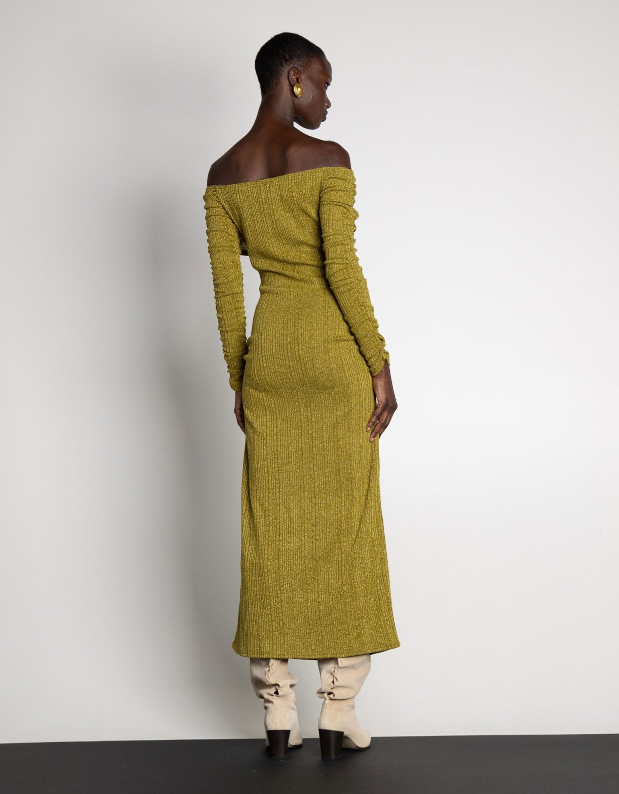 Mallory the label Harmony dress olive