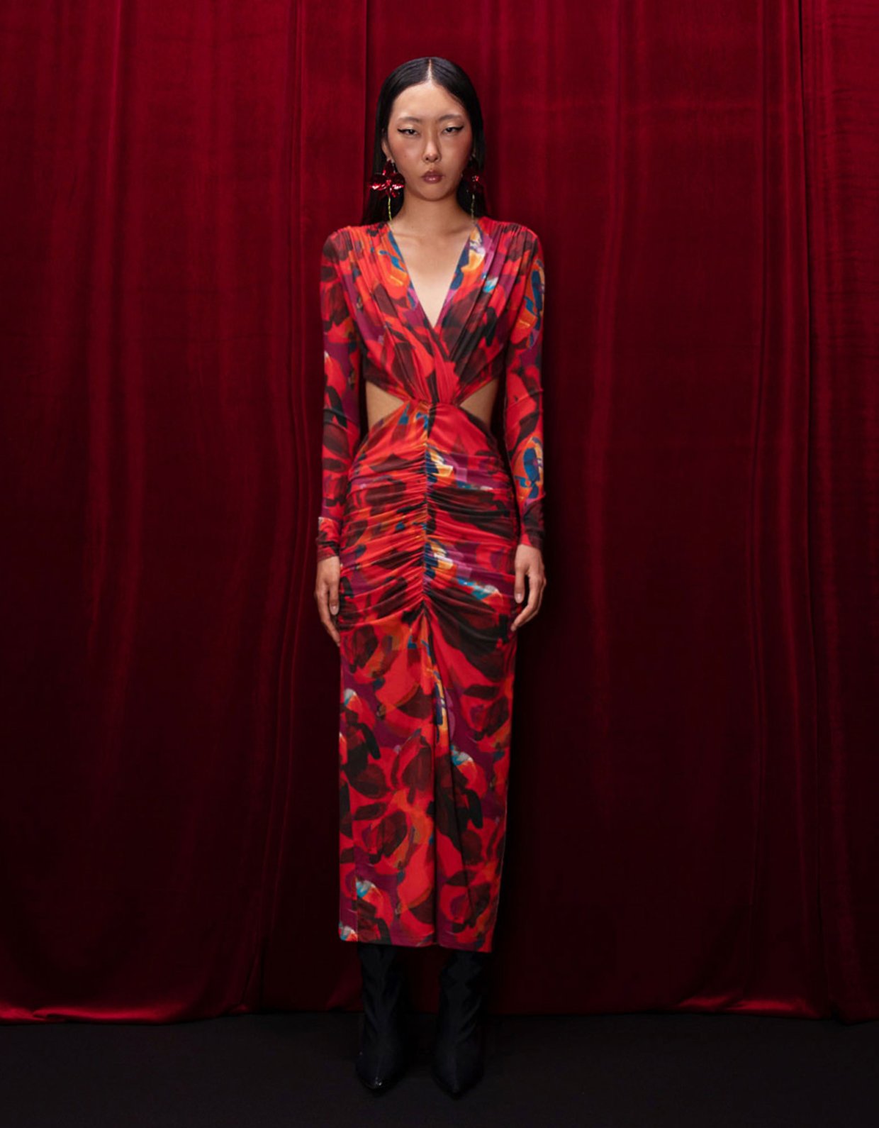 Mallory the label Utopia red print dress