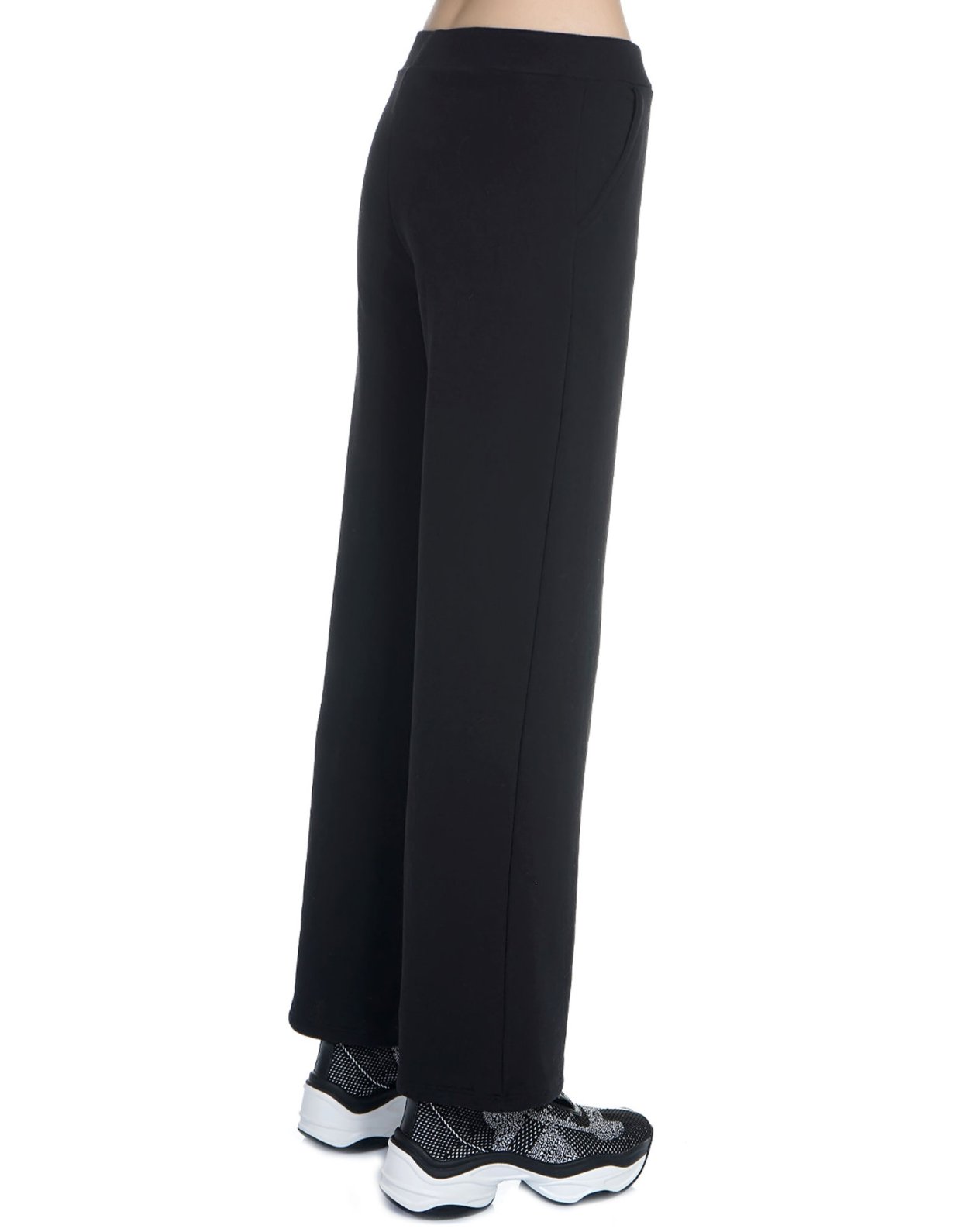 Kendall + Kylie Classic straight sweatpants black