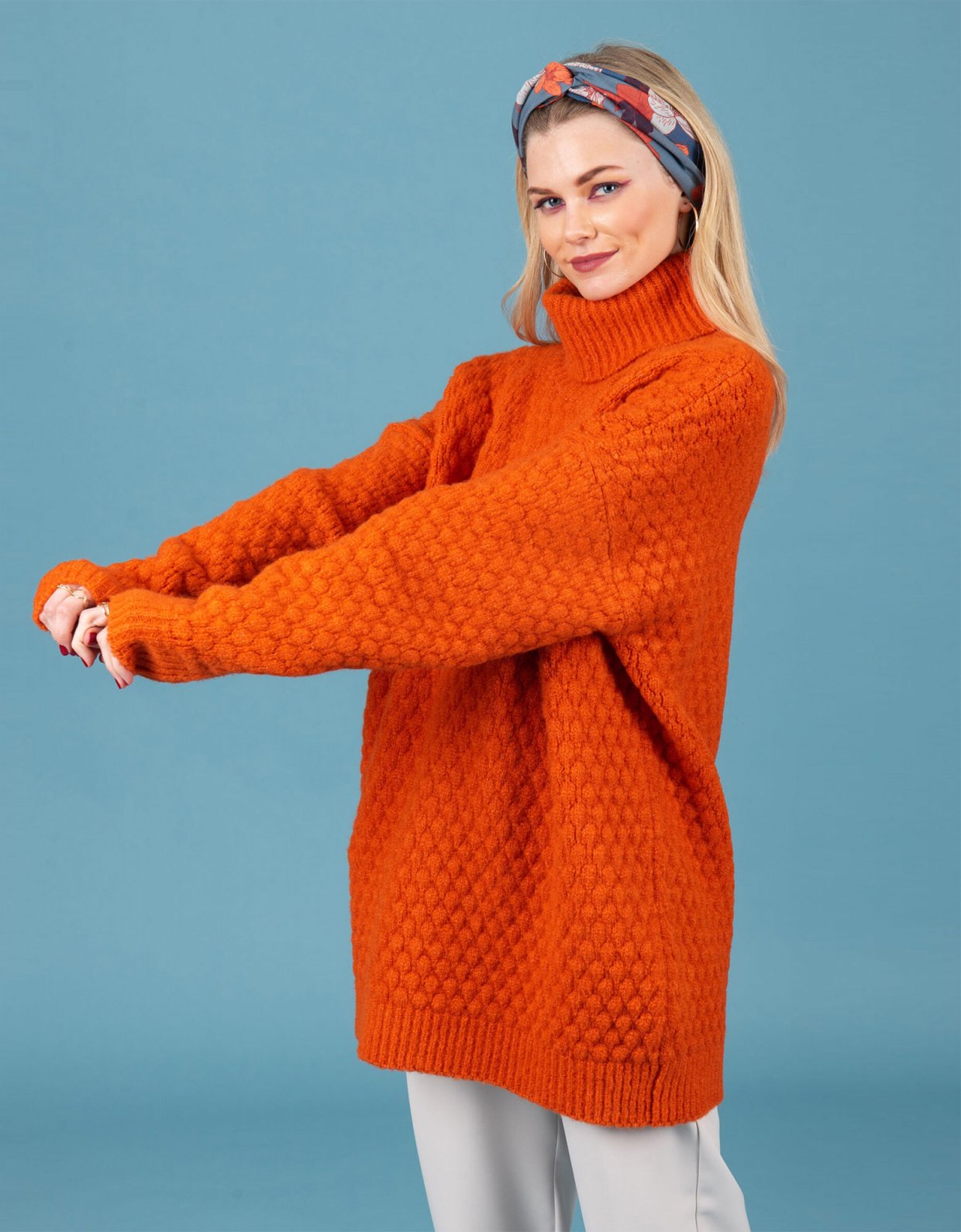 Chaton Hansen knit sweater orange