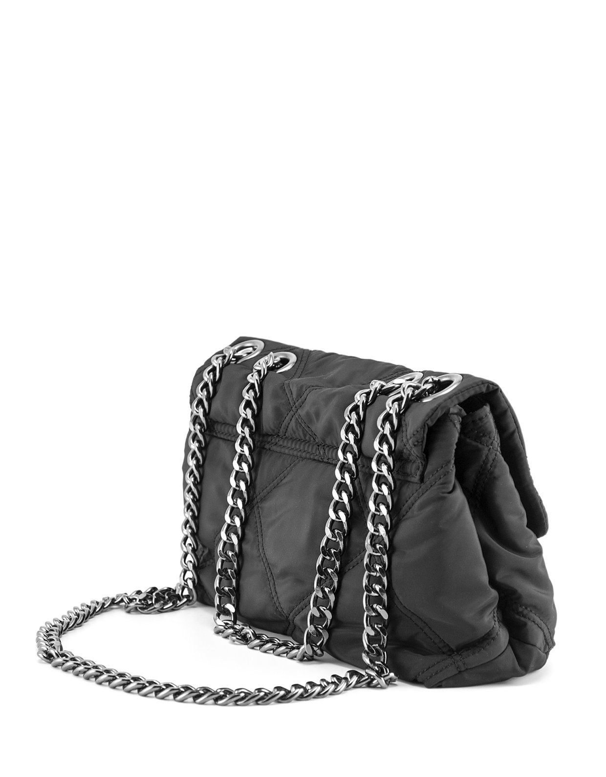 Kendall + Kylie Alexis quilted nylon bag black
