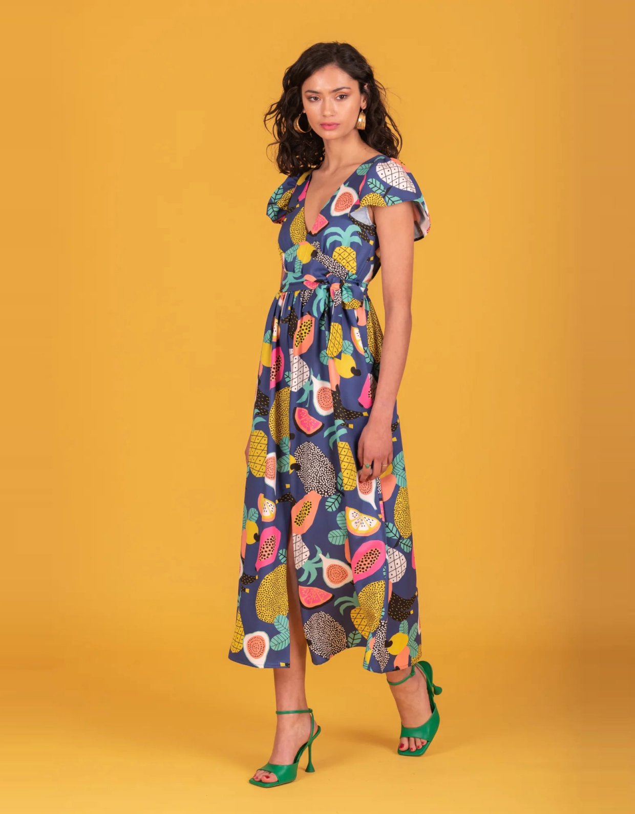 Chaton Mariano V-neck dress blue
