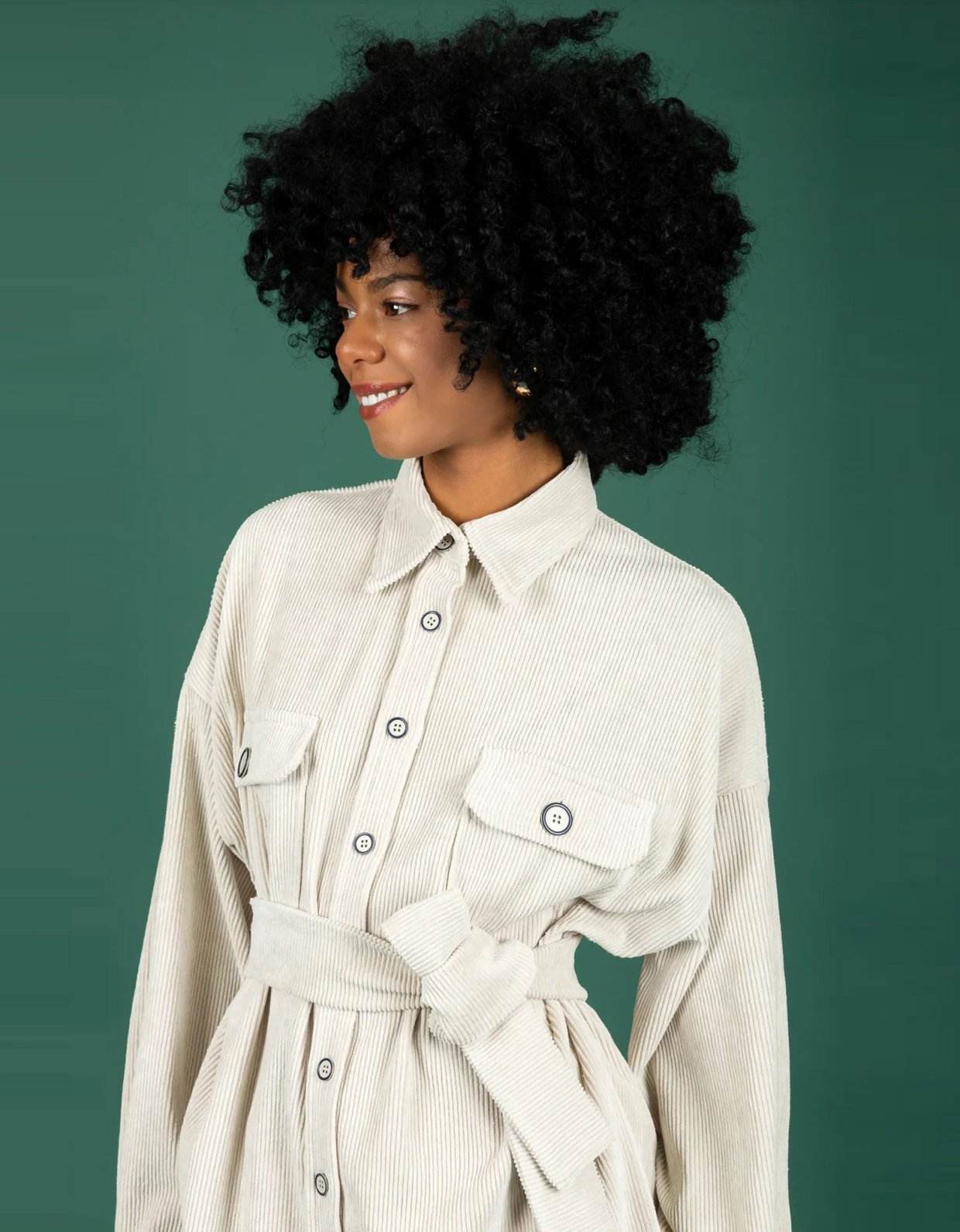 Chaton Cooper oversize shirt vanilla