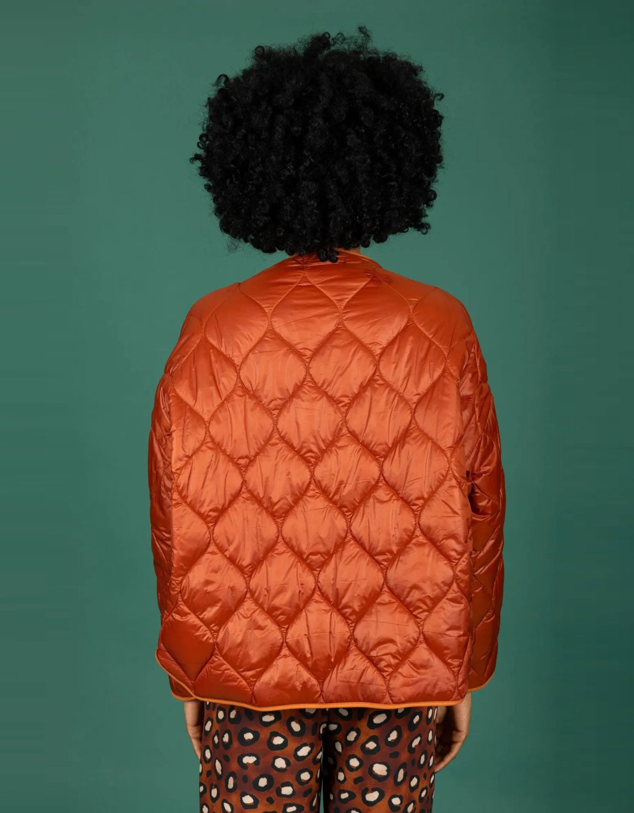 Chaton Puffer short coat rust