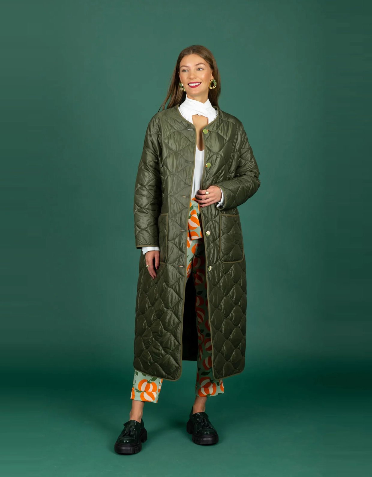 Chaton Puffer coat olive