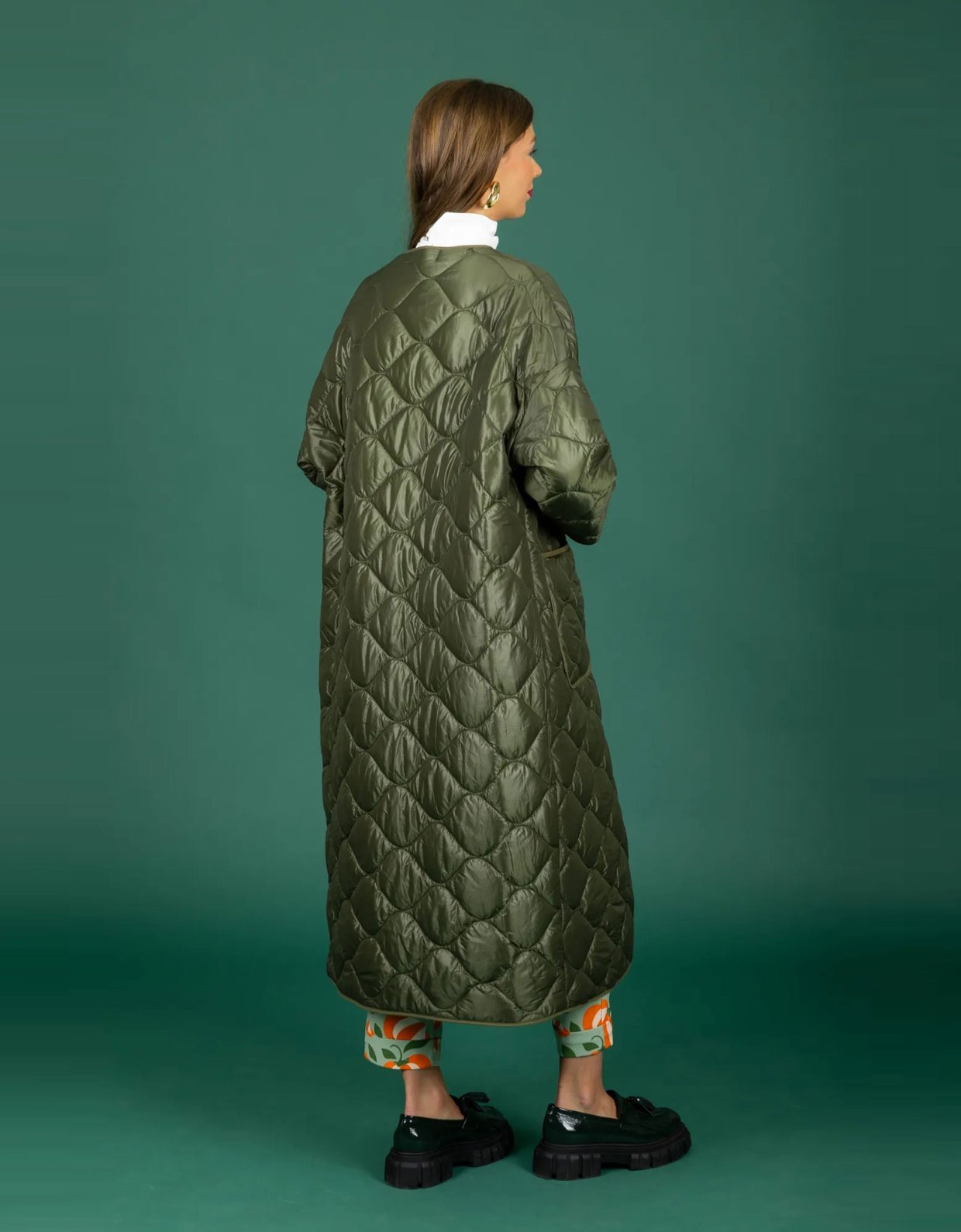 Chaton Puffer coat olive