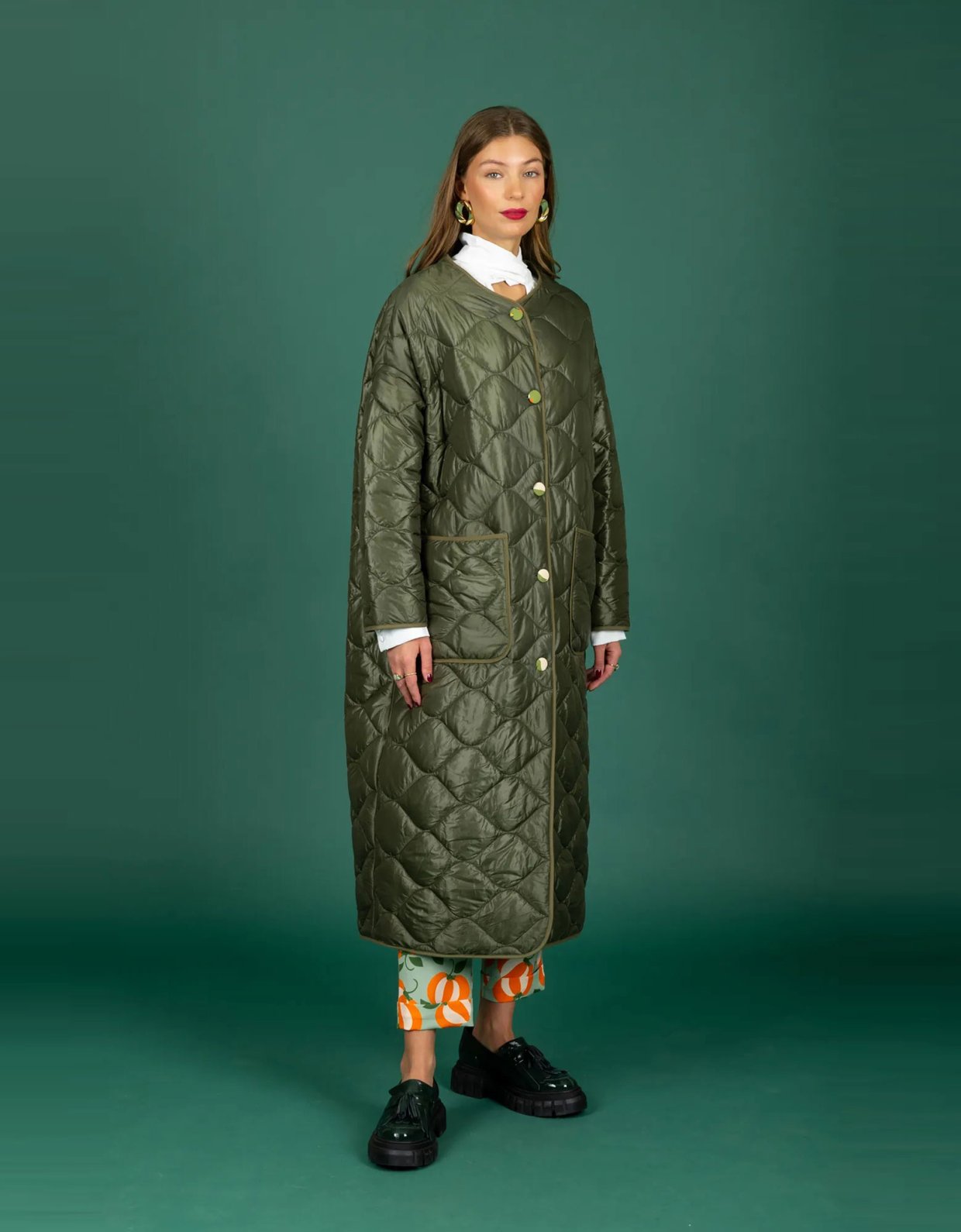 Chaton Puffer coat olive