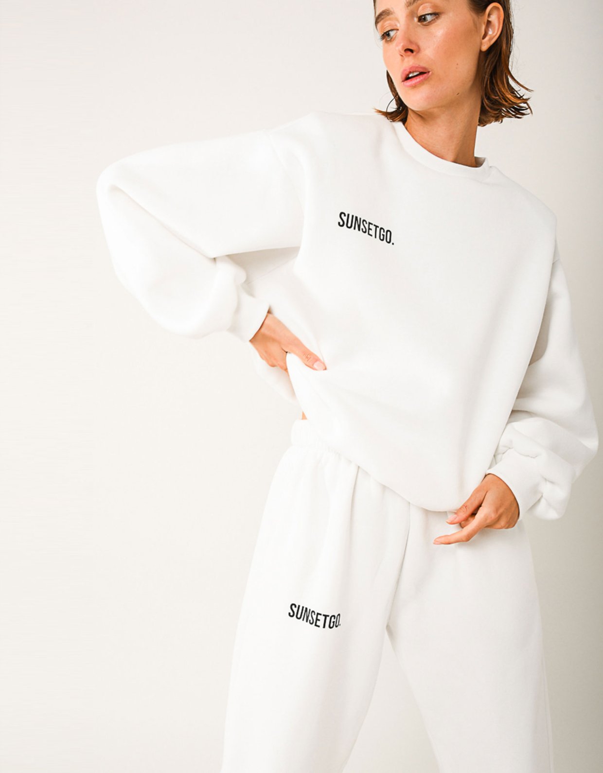 Sunset go Hailey sweatpants off-white