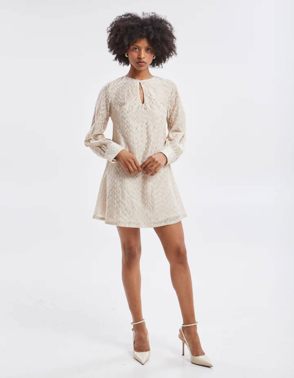Ananke Clothing Kaira embroidered mini dress