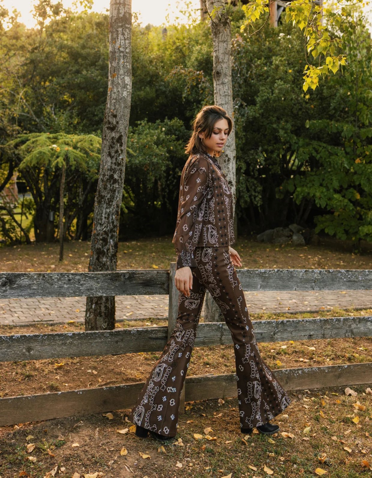 Abstracto Rodeo pants brown