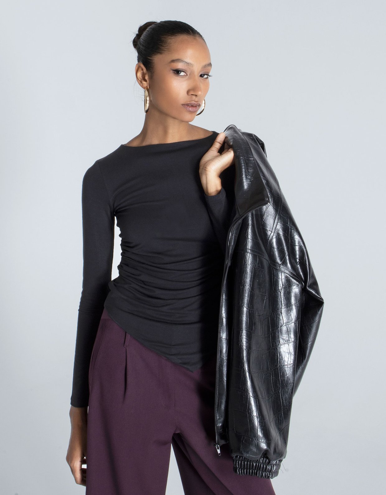 Foreveryoung Romy bamboo top black