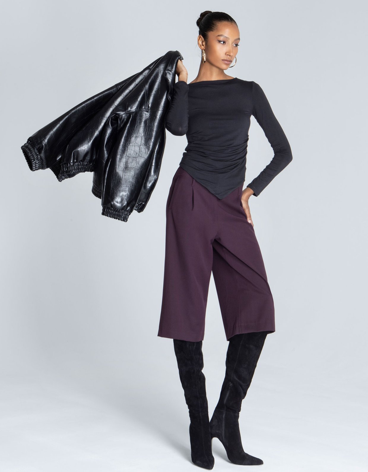 Foreveryoung Romy bamboo top black