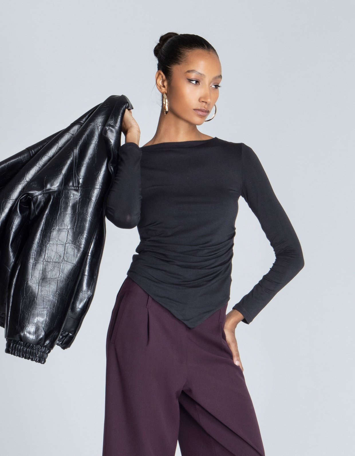 Foreveryoung Romy bamboo top black