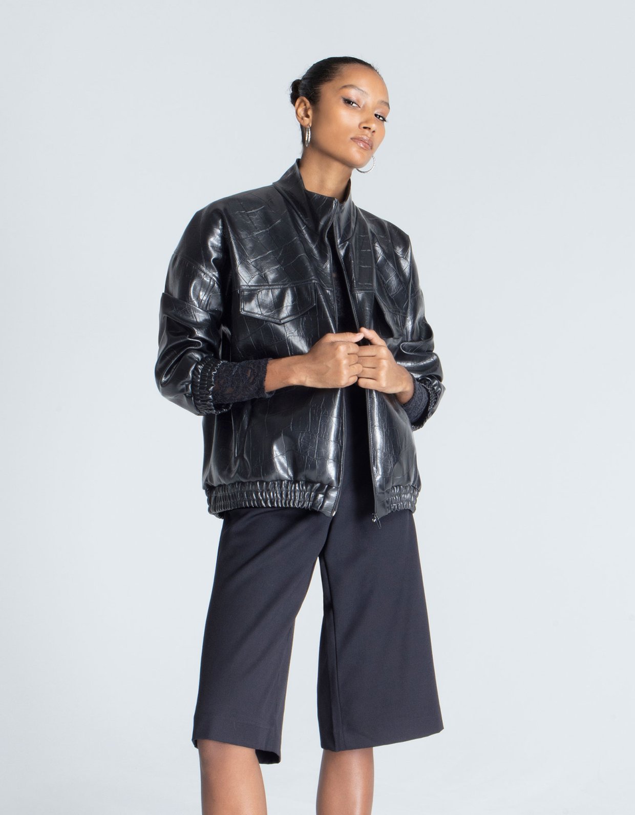 Foreveryoung Helena bermuda shorts black