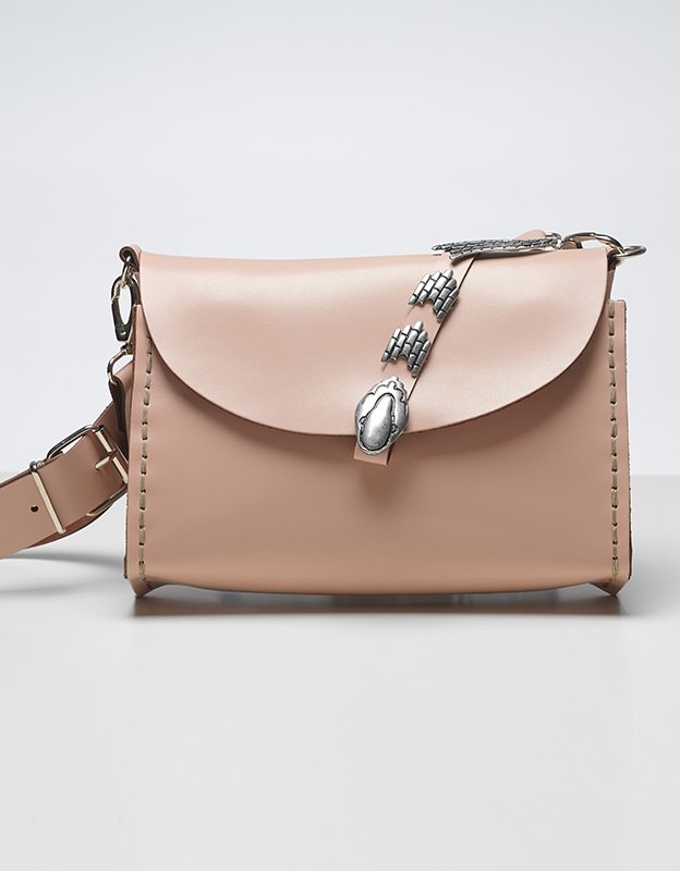 Individual Art Leather Poison nude bag