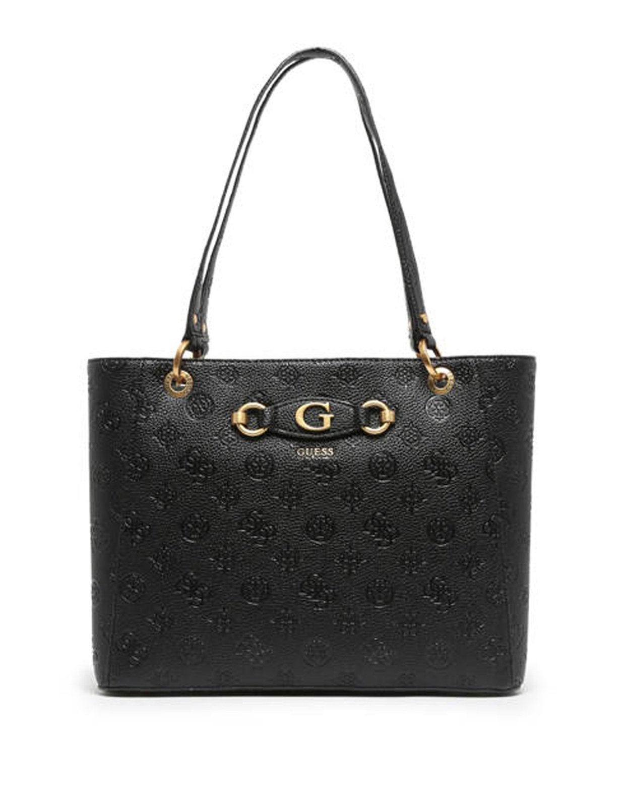 Guess Izzy peony tote bag black