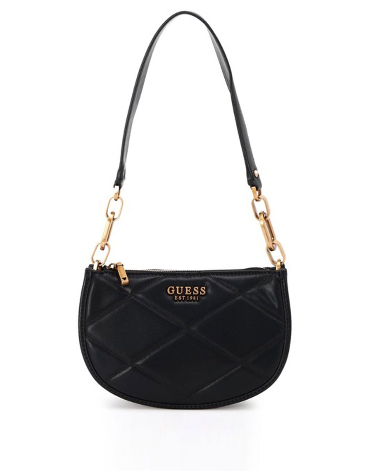 Guess Cilian shoulder quilted bag black
