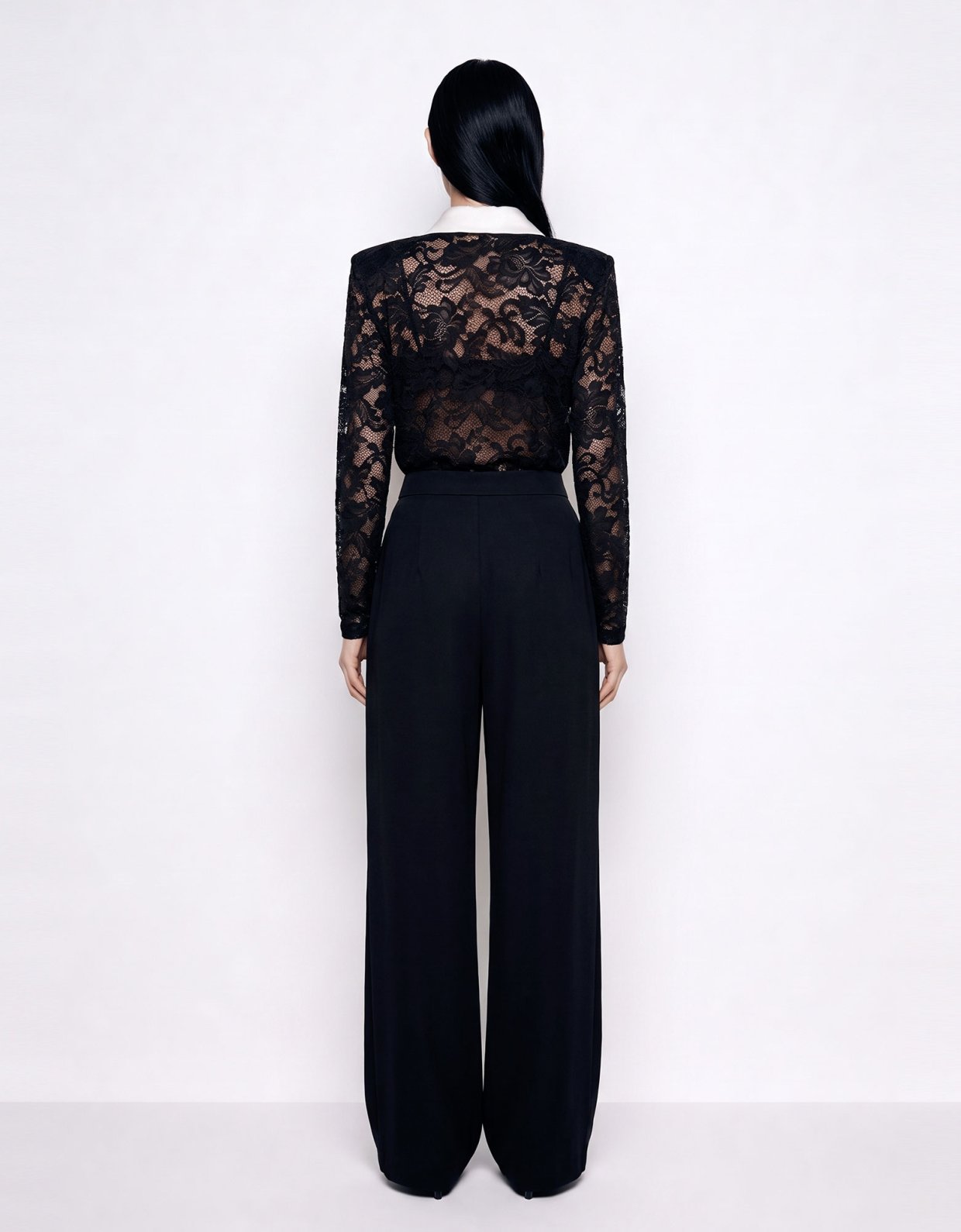 Mallory the label Shadow bloom black top