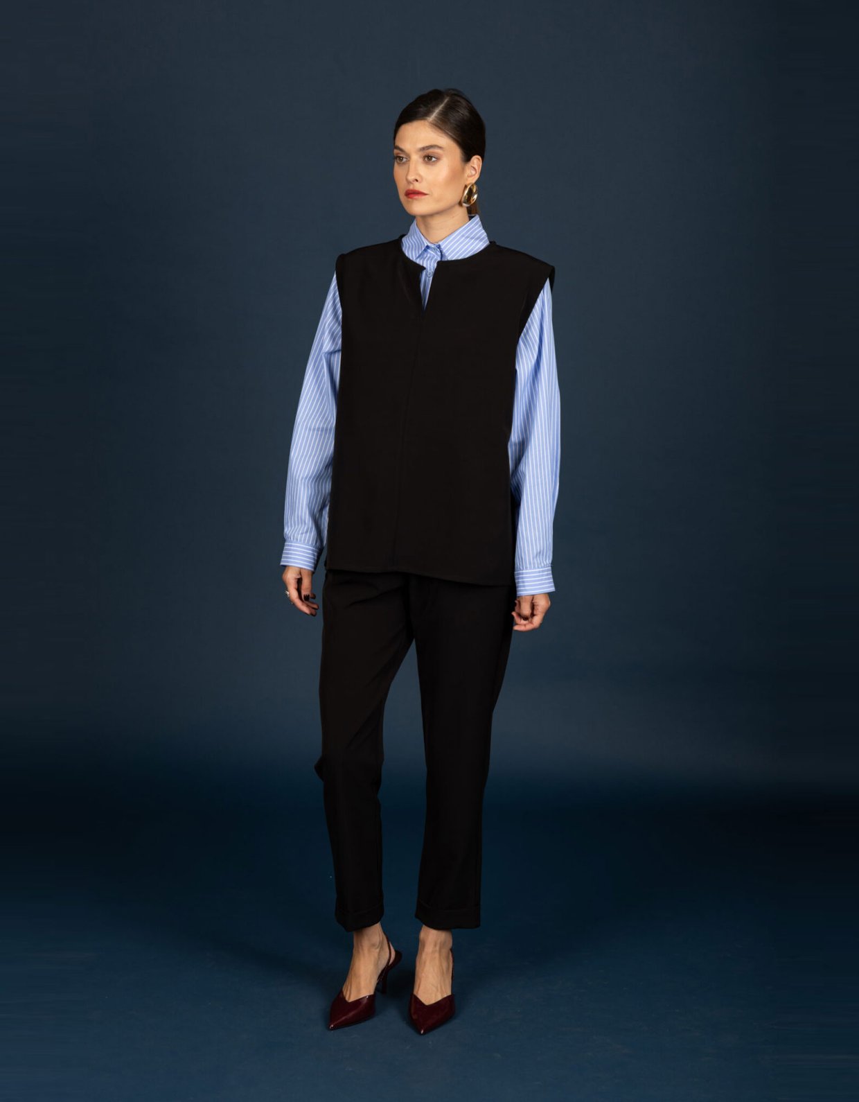 Chaton Marton oversize top black