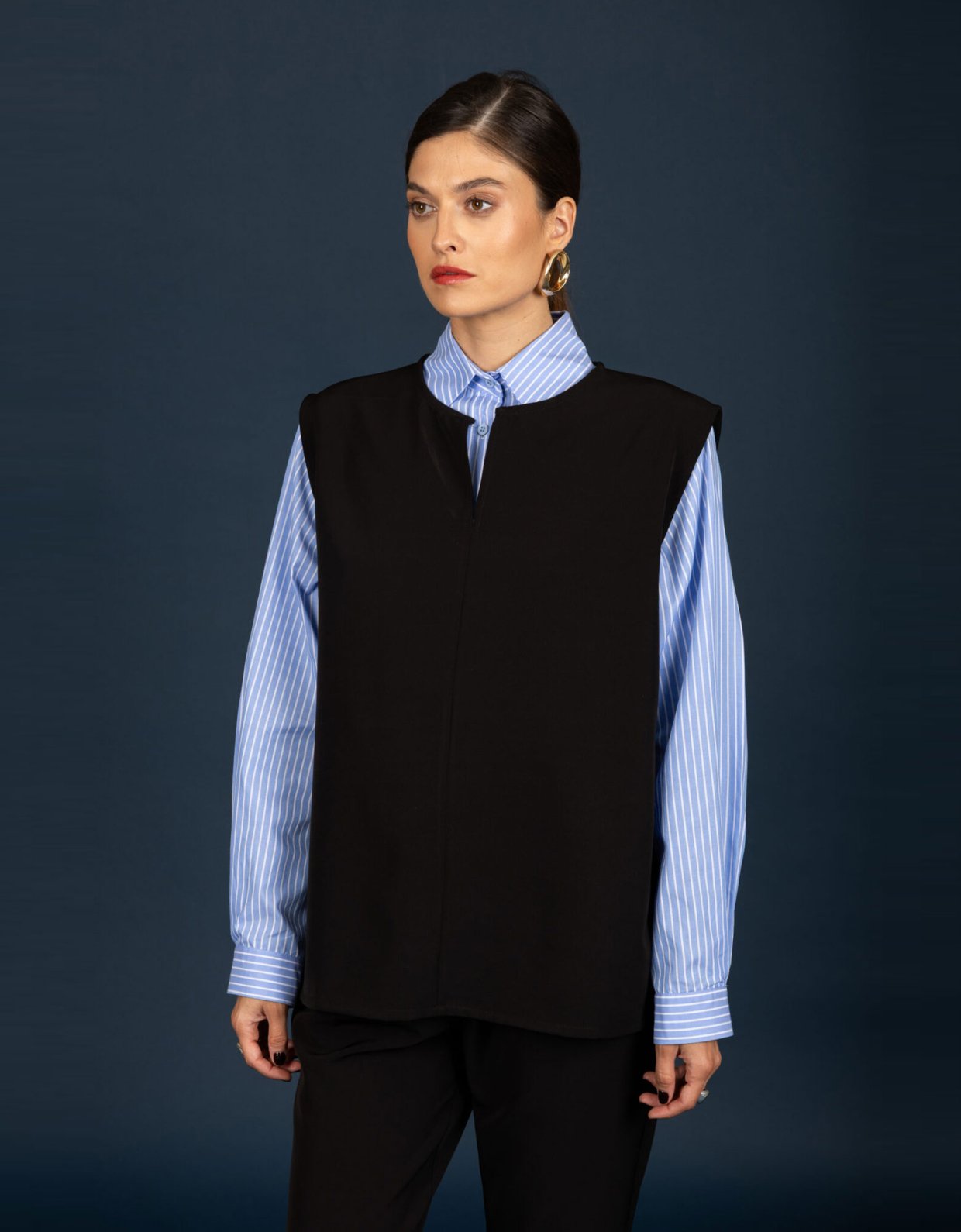 Chaton Marton oversize top black