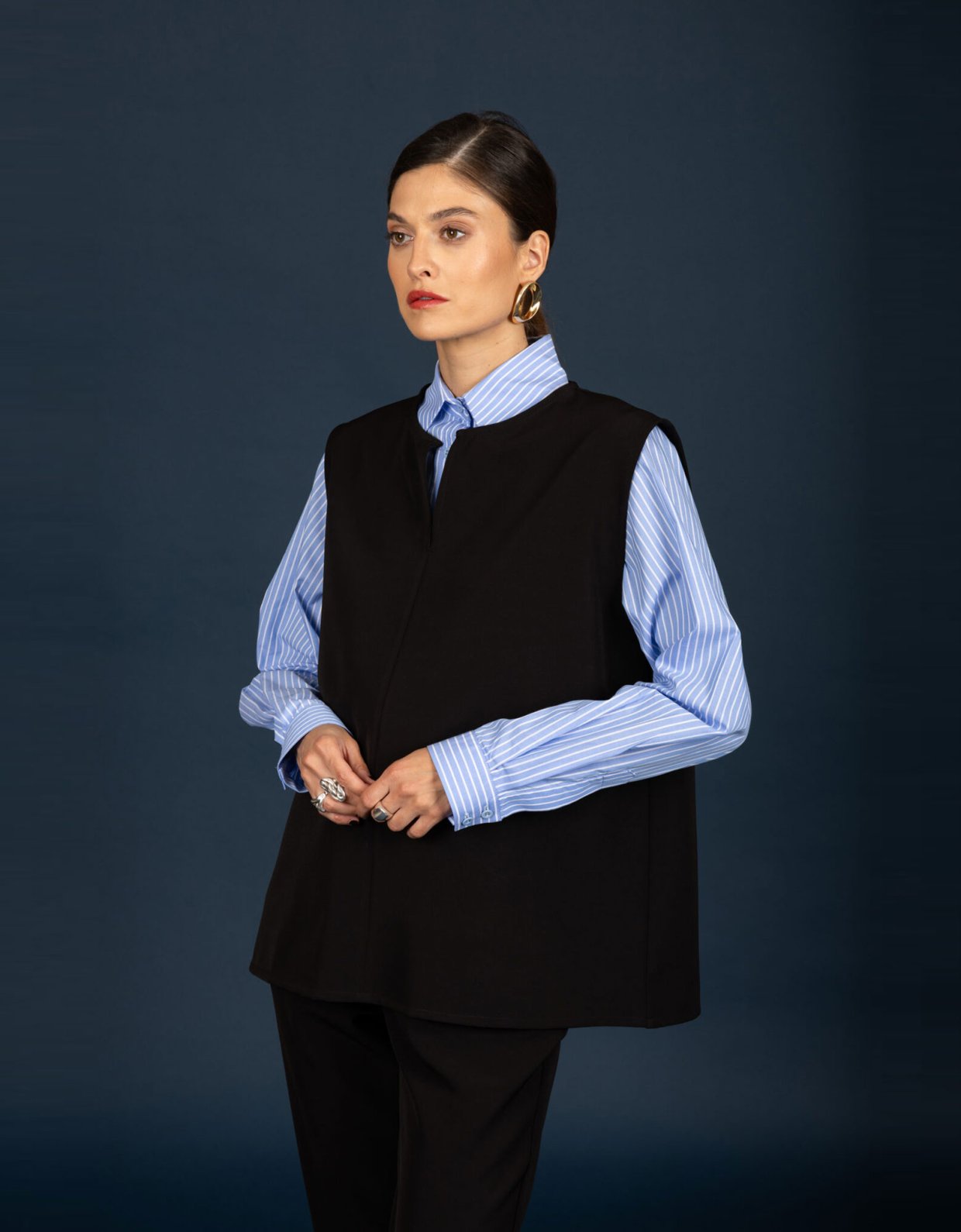 Chaton Marton oversize top black