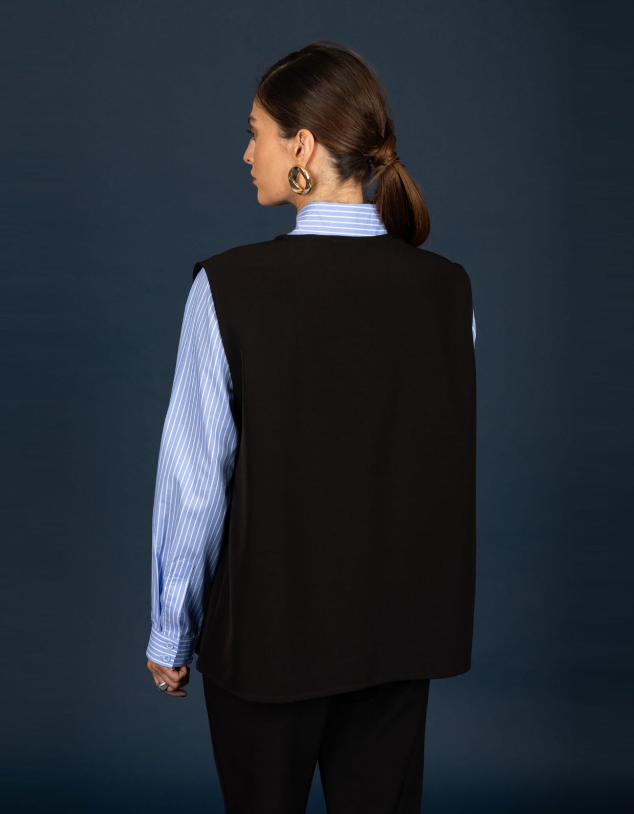 Chaton Marton oversize top black
