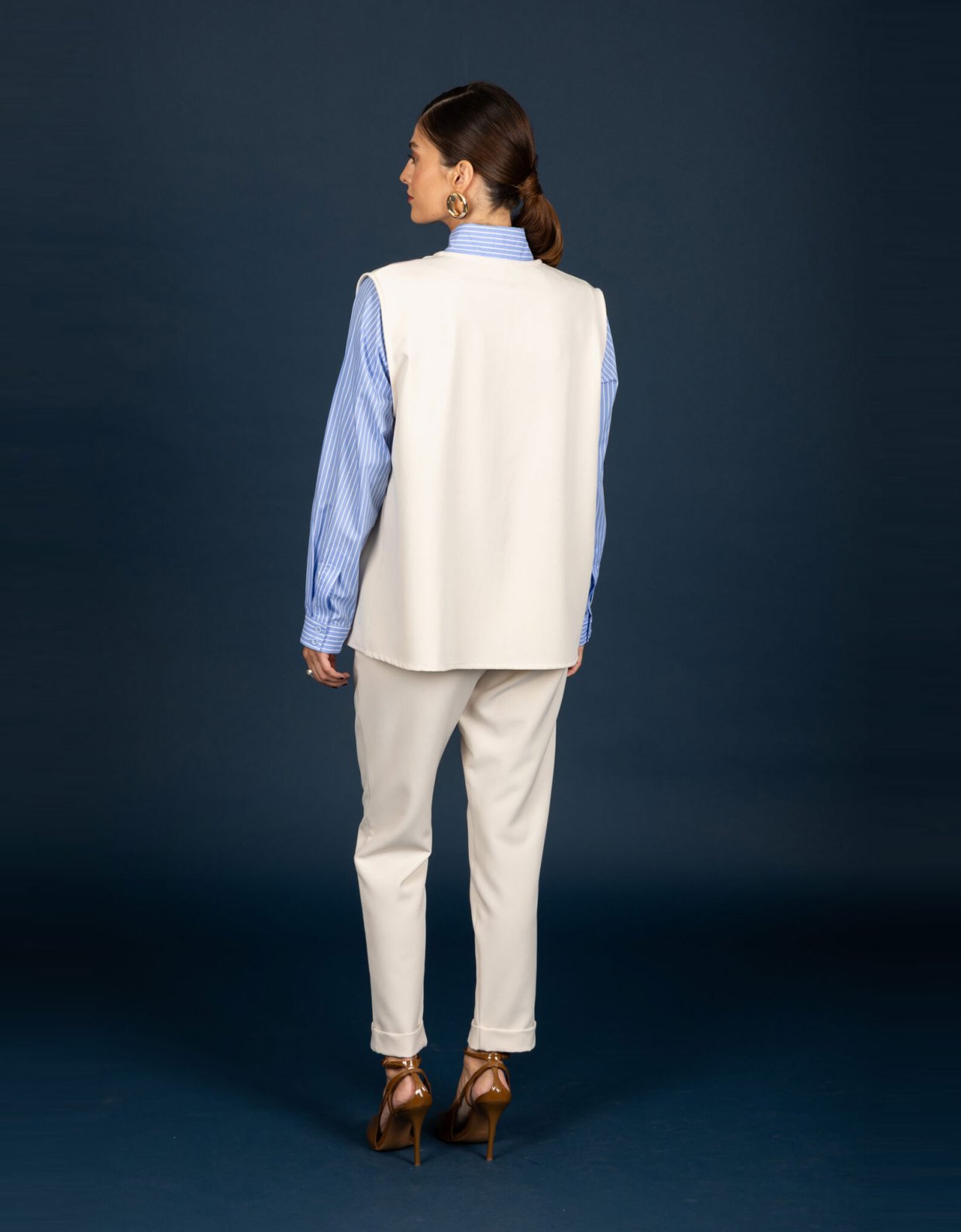 Chaton Marton oversize top vanilla