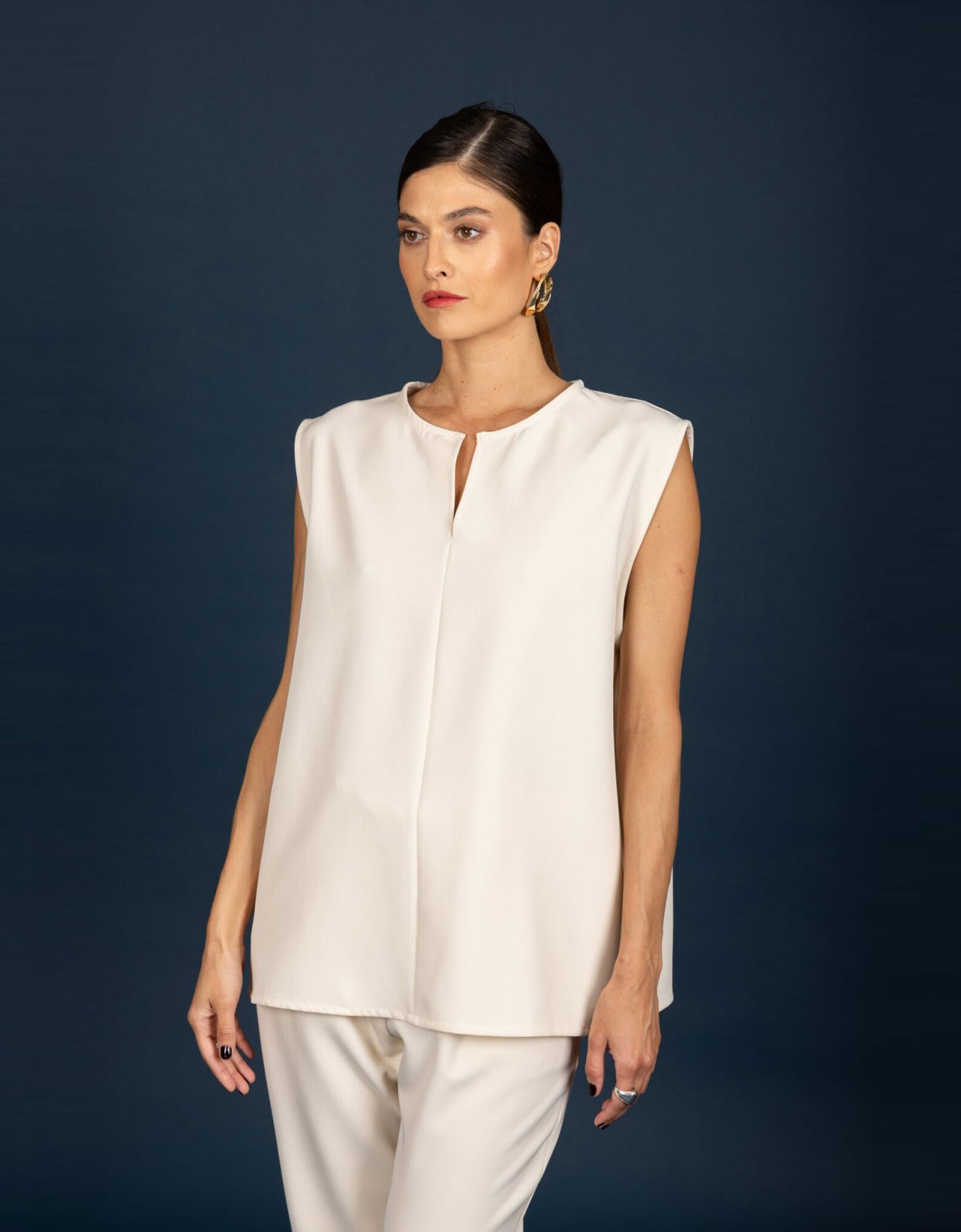 Chaton Marton oversize top vanilla