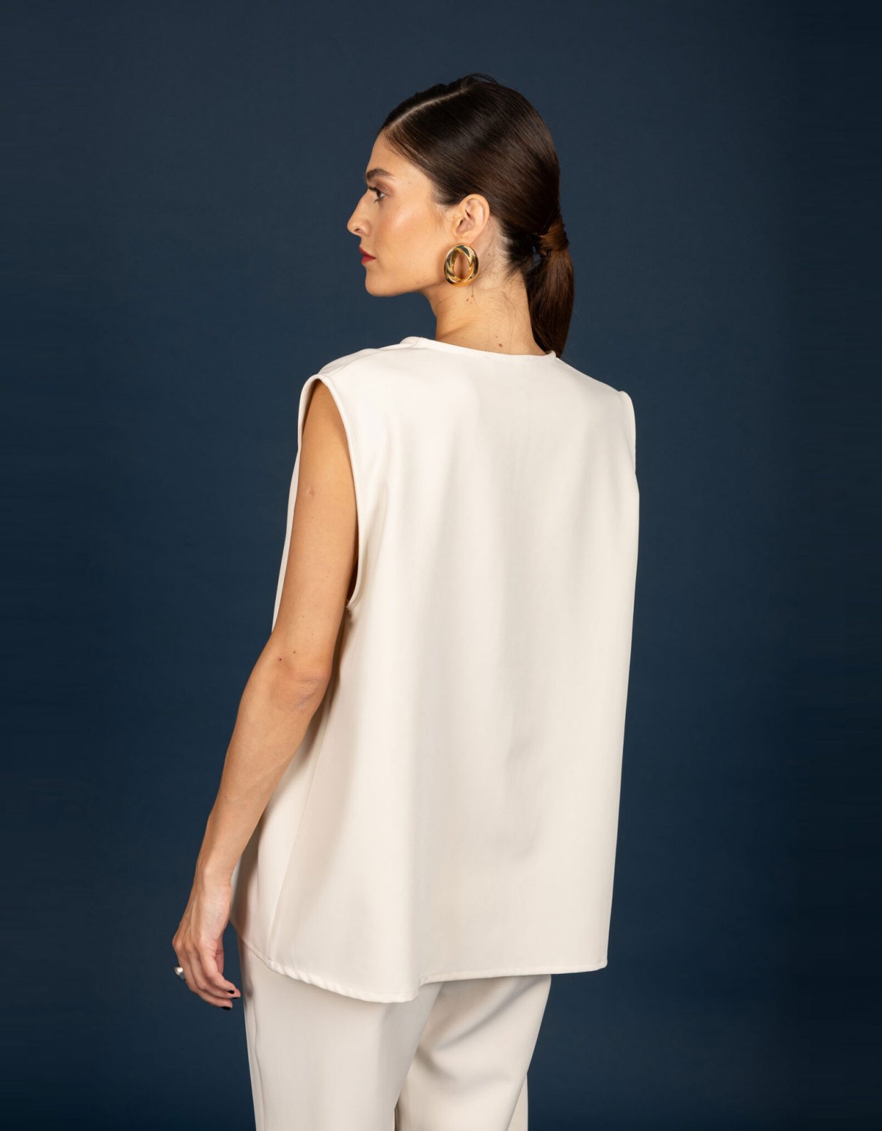 Chaton Marton oversize top vanilla