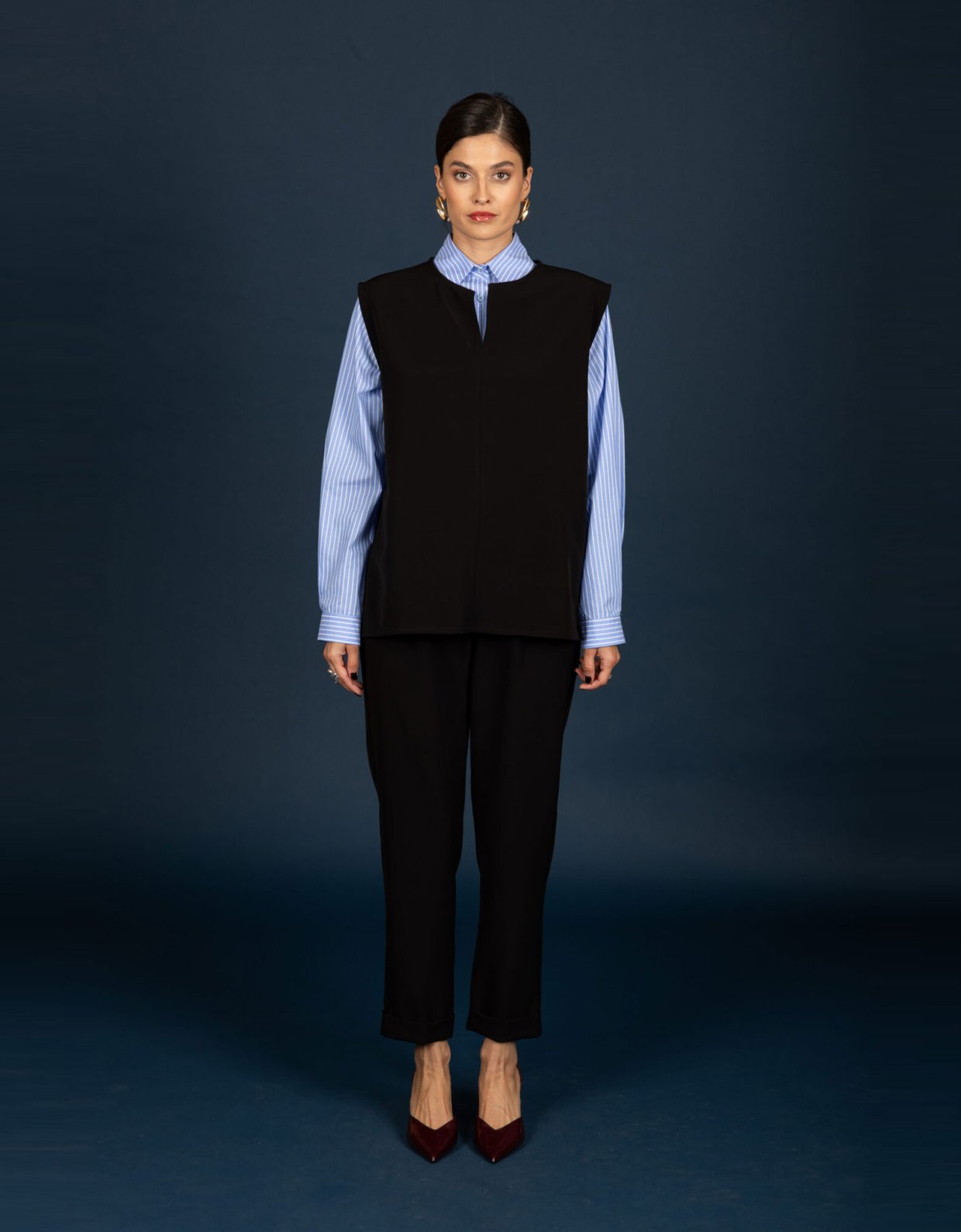 Chaton Marton oversize top black