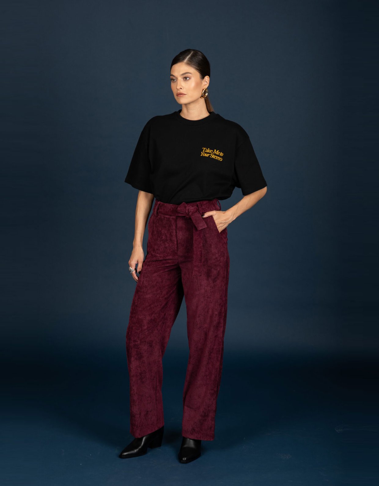 Chaton Gwen pants aubergine