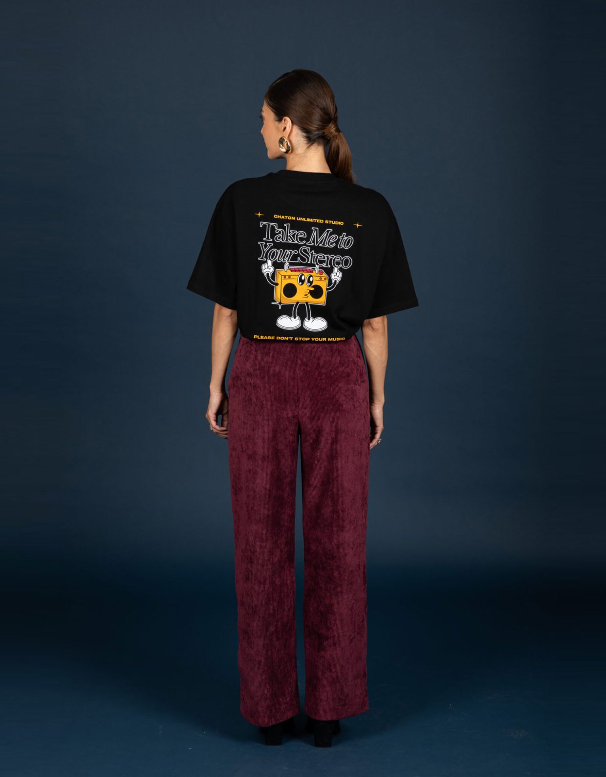 Chaton Gwen pants aubergine