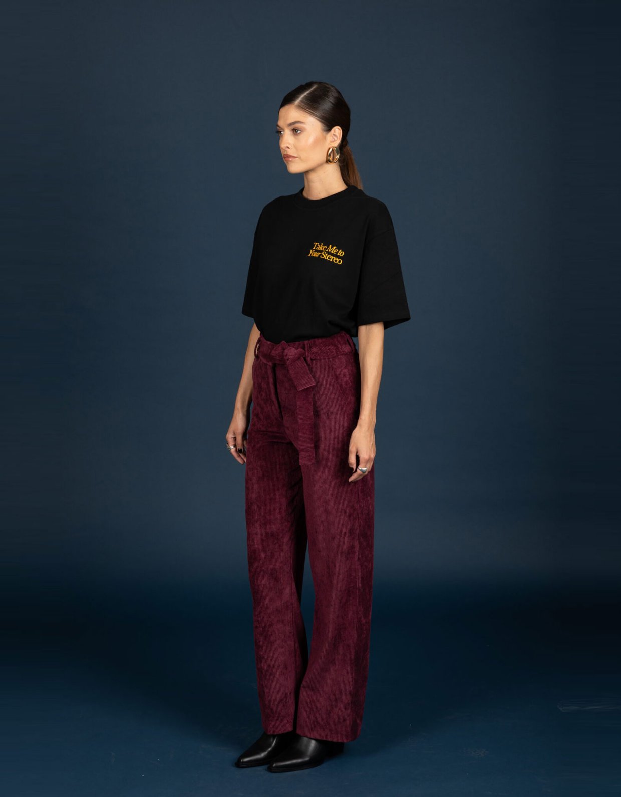 Chaton Gwen pants aubergine