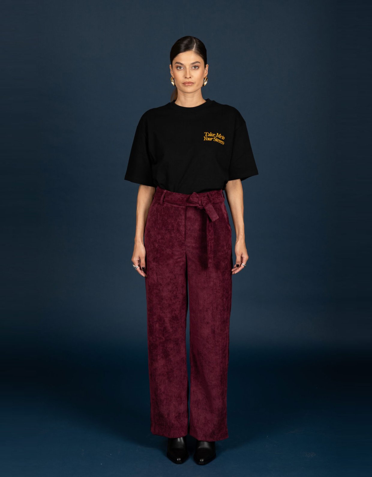 Chaton Gwen pants aubergine