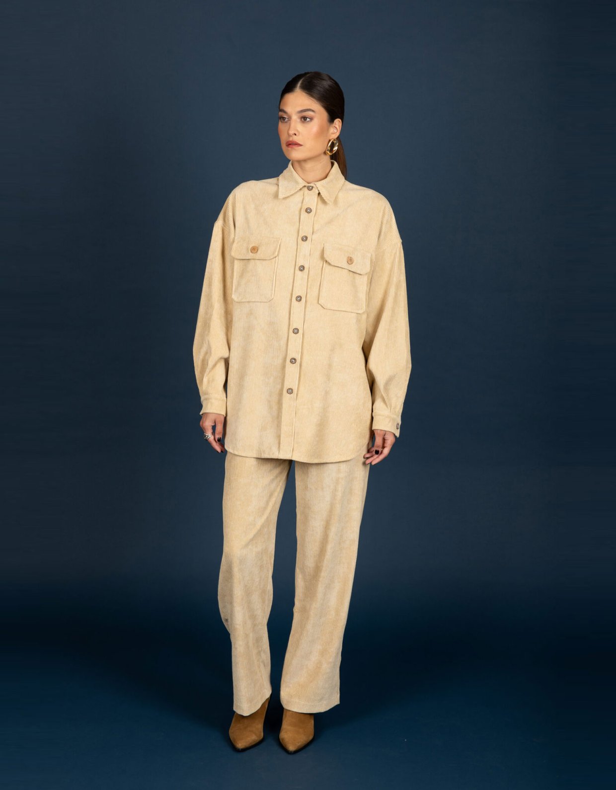 Chaton Gwen oversize shirt butter
