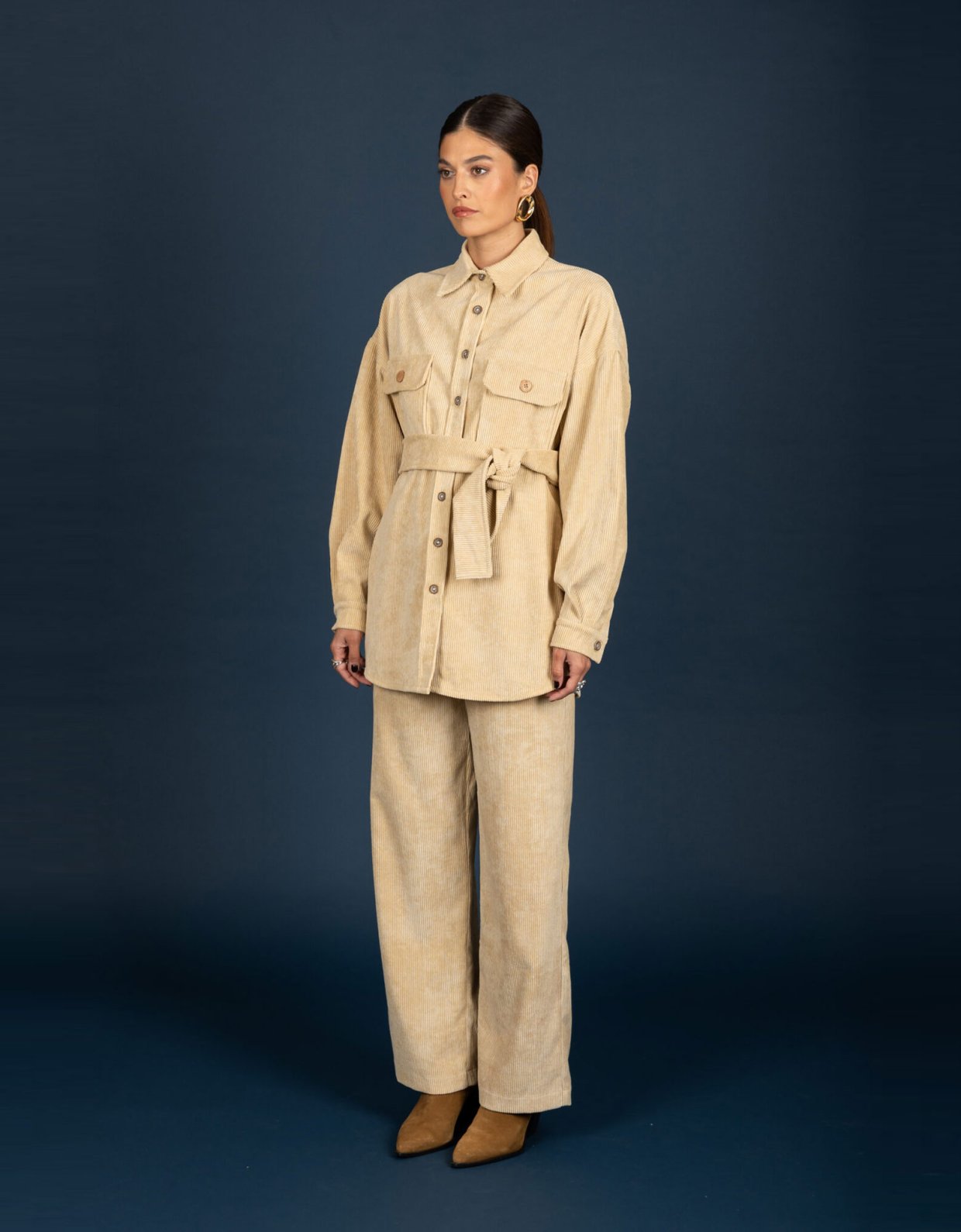 Chaton Gwen oversize shirt butter