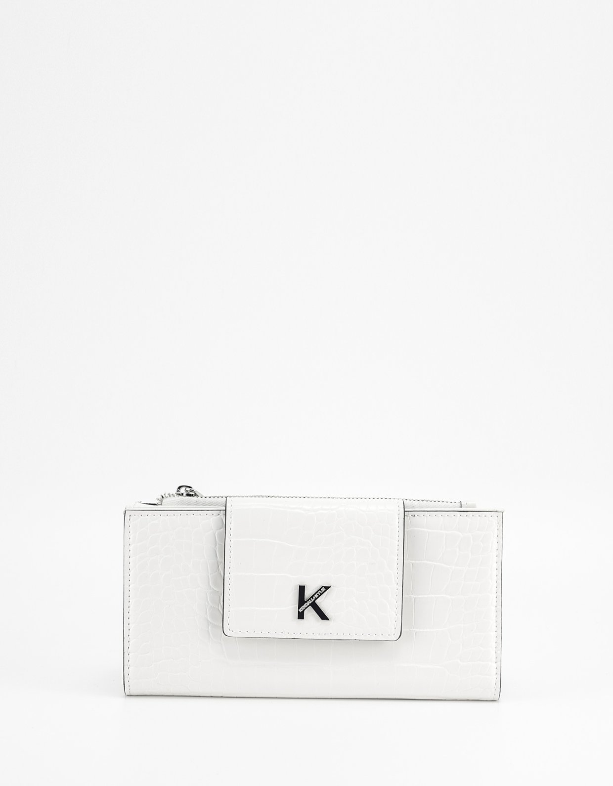 Kendall + Kylie Malibu wallet crossbody white