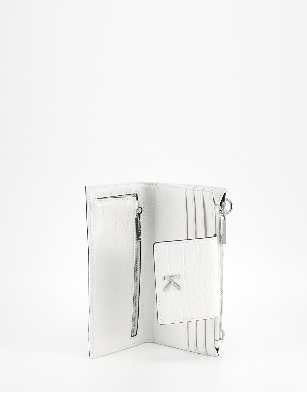 Kendall + Kylie Malibu wallet crossbody white