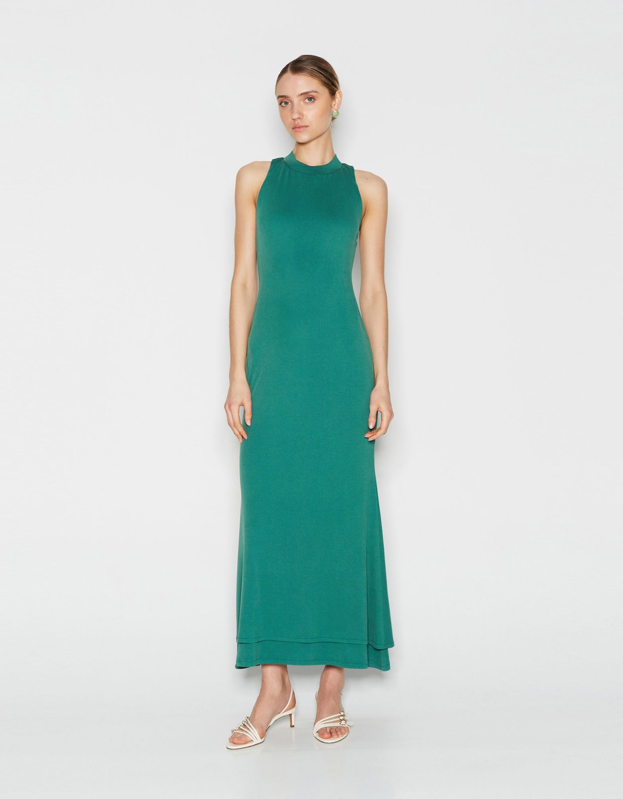 Nadia Rapti Horizon dress dark green