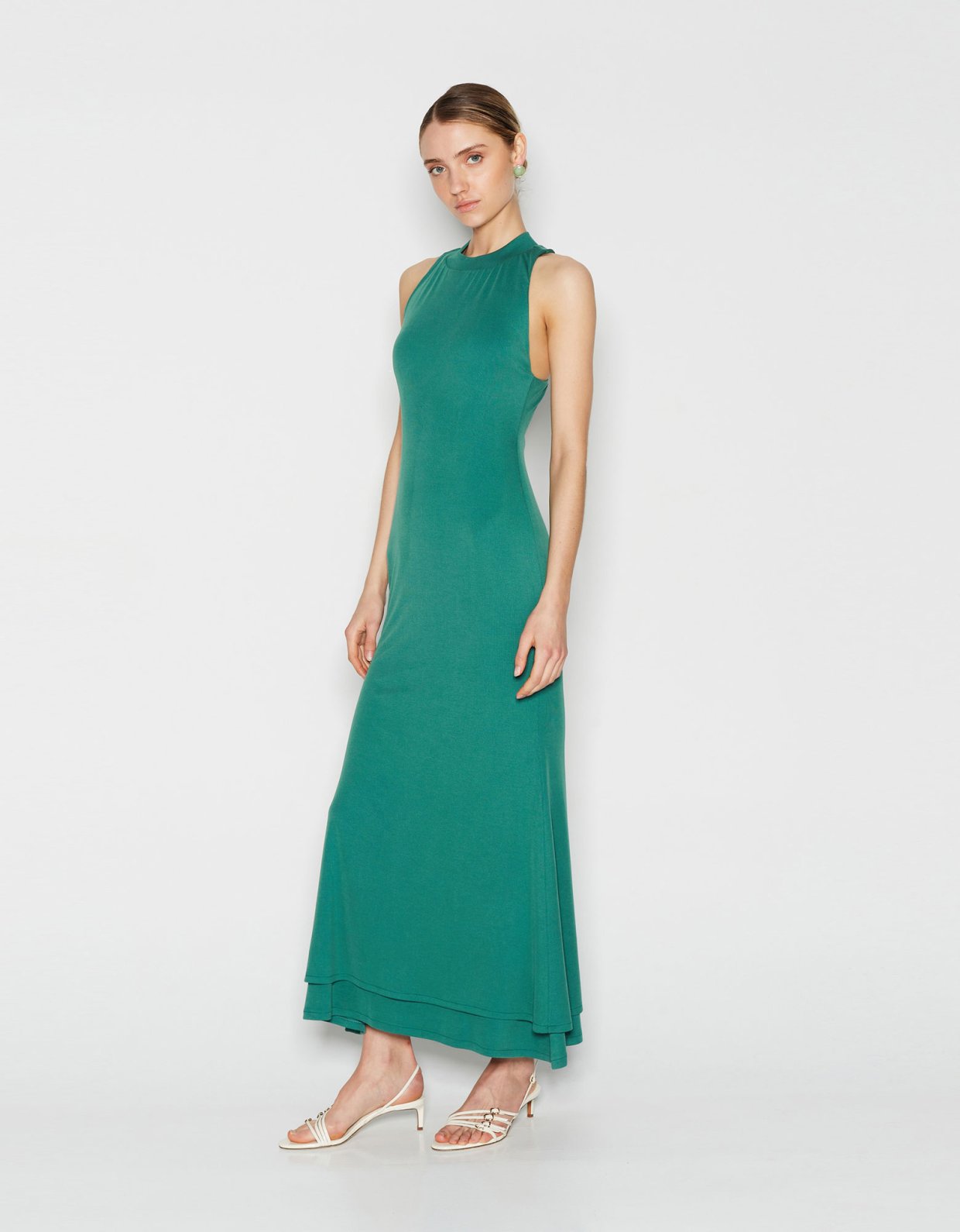 Nadia Rapti Horizon dress dark green