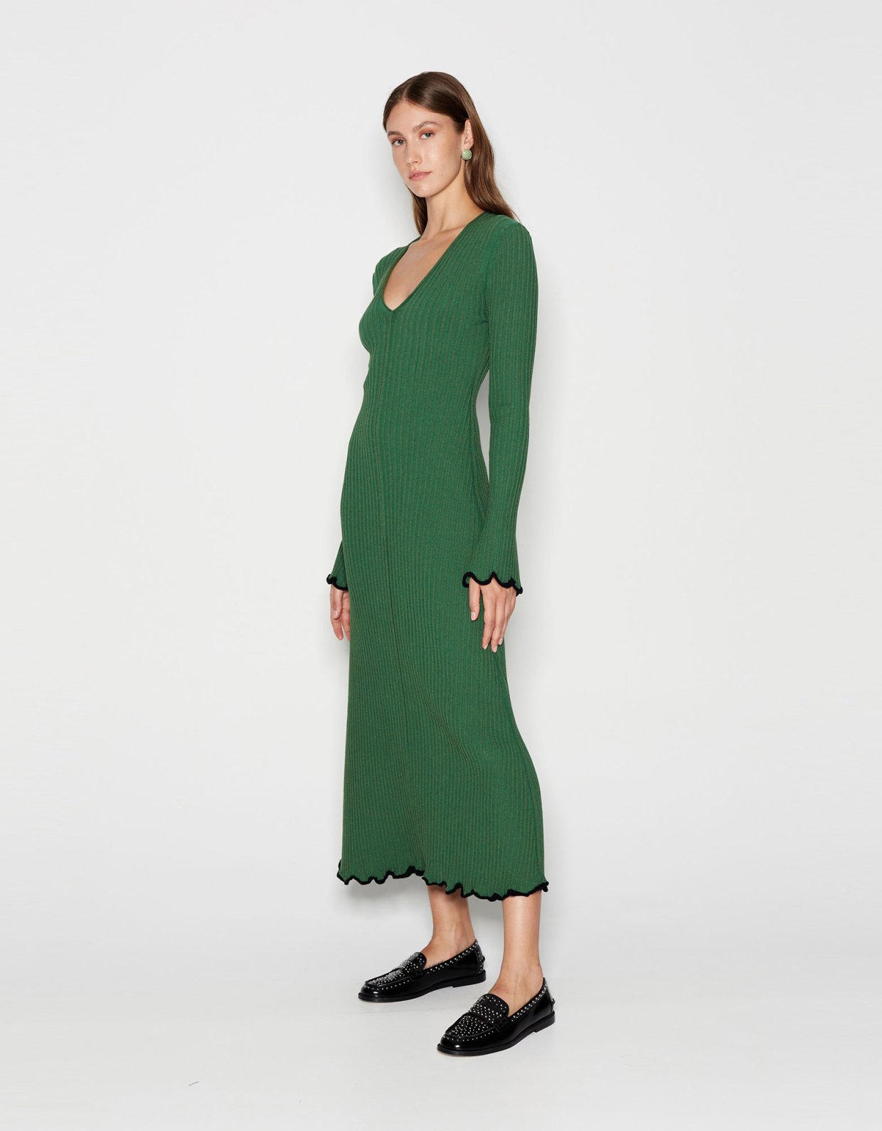 Nadia Rapti Fall of fame dress green