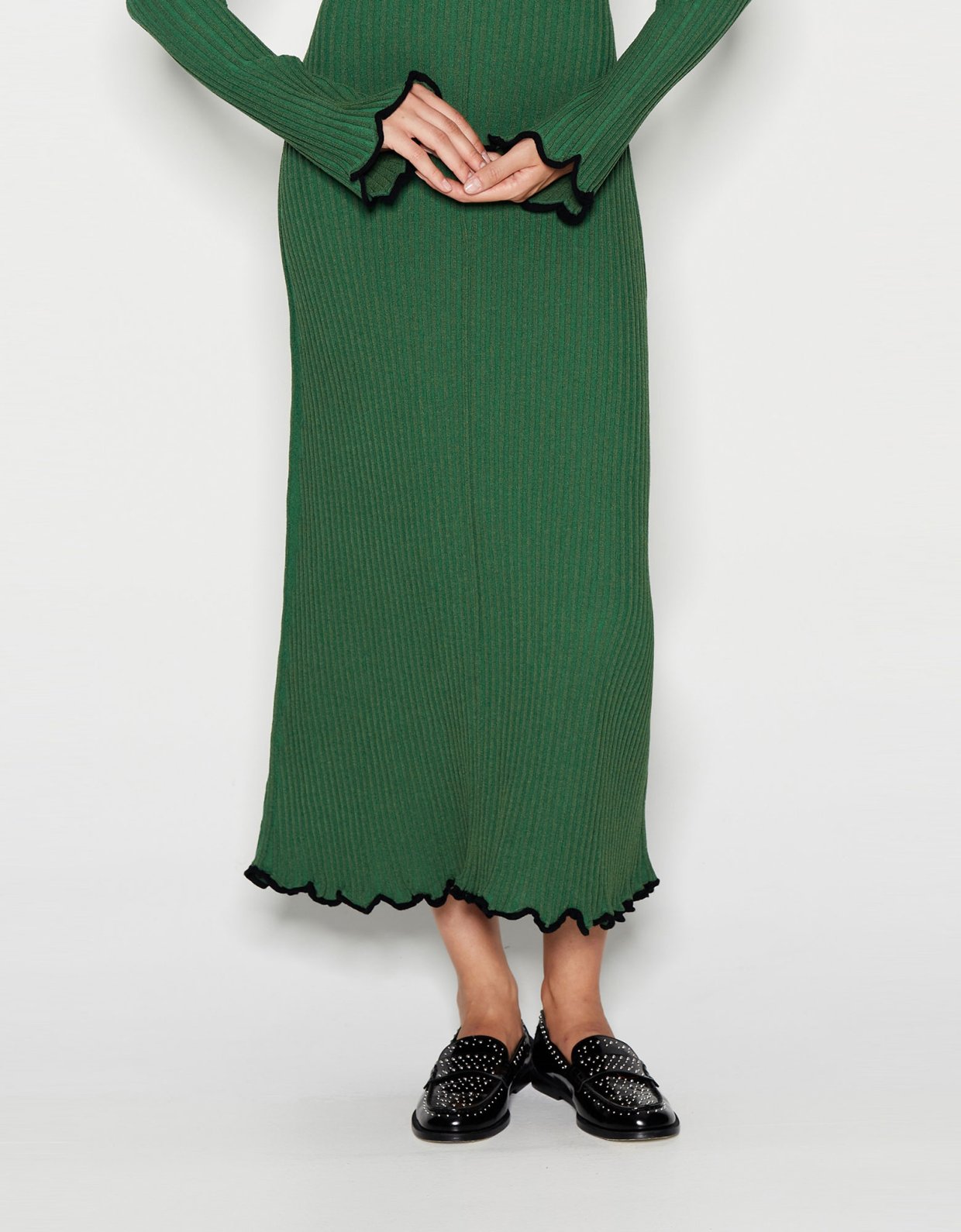 Nadia Rapti Fall of fame dress green