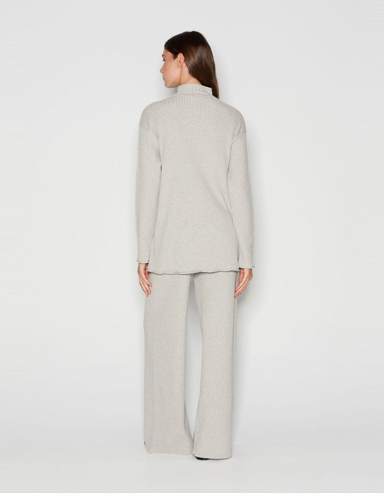 Nadia Rapti Taglines knitted trousers grey